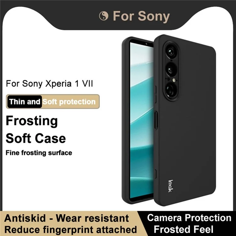 IMAK UC-3 Series for Sony Xperia 1 VII Case Matte Anti Fingerprint Soft TPU Cover