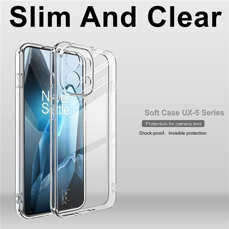 IMAK UX-5 Series For OnePlus 13T 5G Case Shockproof TPU Clear Slim Back Shell