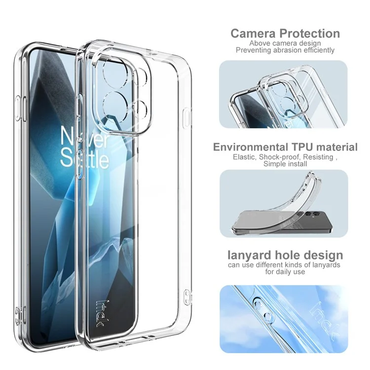 IMAK UX-5 Series For OnePlus 13T 5G Case Shockproof TPU Clear Slim Back Shell
