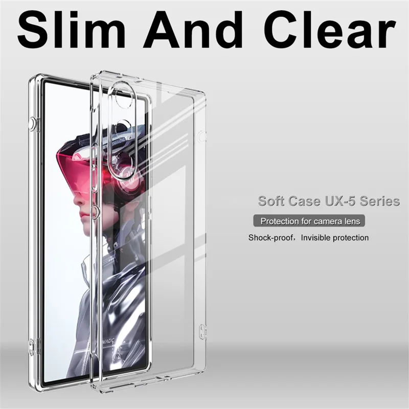 IMAK UX-5 Series For ZTE nubia Redmagic 10 Air 5G Case Shockproof TPU Clear Slim Back Shell