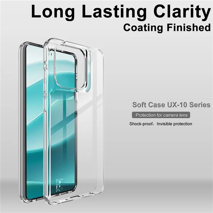 IMAK UX-10 Series For Motorola Moto G Stylus 5G (2025)  /  Edge 60 Stylus 5G Clear Phone Case Soft TPU Mobile Back Cover