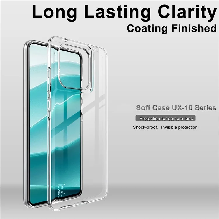Funda Transparente IMAK UX-10 para Motorola Edge 60 5G / 60 Fusion 5G / 60S 5G, Carcasa Trasera Blanda de TPU para Móvil
