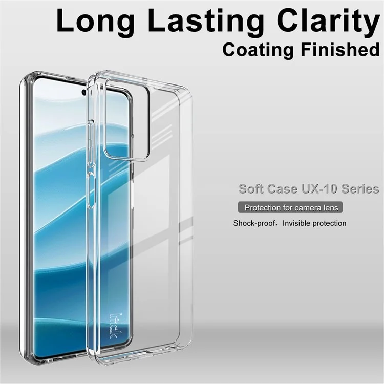 Funda Transparente IMAK UX-10 Series para Teléfono HMD Pulse Pro / Pulse+ / Pulse - Carcasa Trasera Blanda de TPU