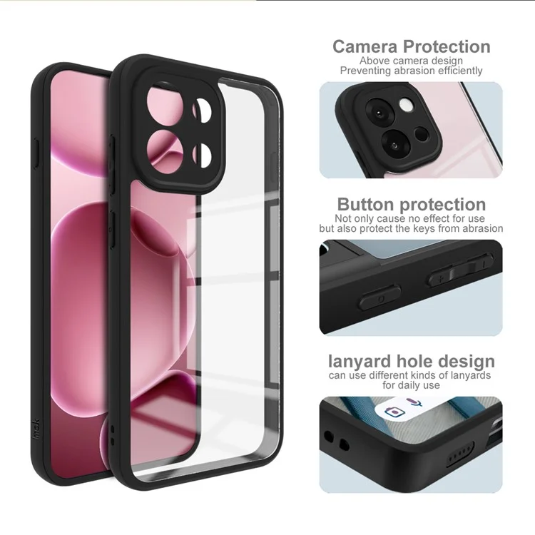 IMAK UX-9A Series for OnePlus 13T 5G Case Clear TPU PC Phone Cover Reinforced Corners