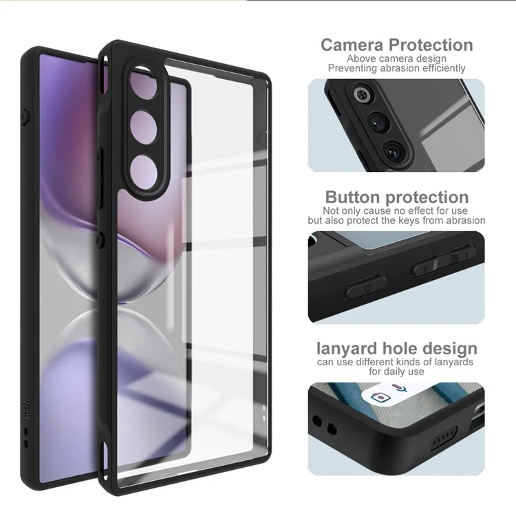 Étui IMAK UX-9A Série pour ZTE nubia Redmagic 10 Air 5G - Coque de téléphone transparente TPU/PC avec coins renforcés