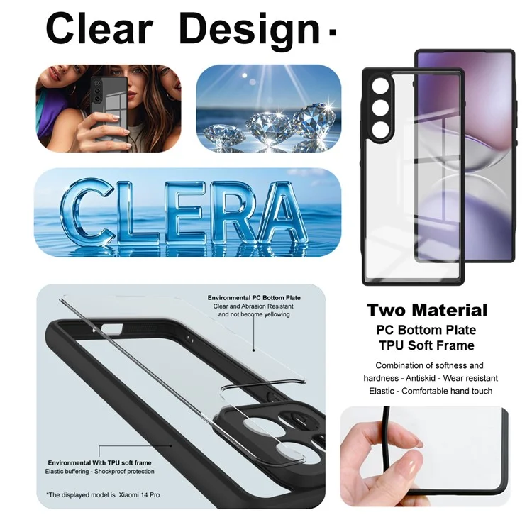 Étui IMAK UX-9A Série pour ZTE nubia Redmagic 10 Air 5G - Coque de téléphone transparente TPU/PC avec coins renforcés