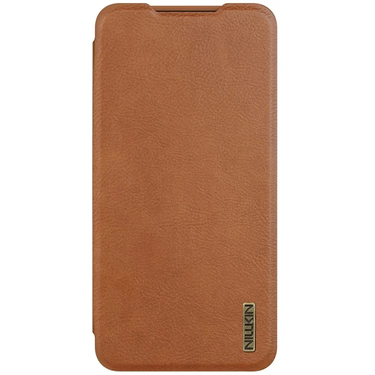 NILLKIN Qin Pro Series for Samsung Galaxy S25 Edge Case with Card Slots Leather Phone Cover - Brown