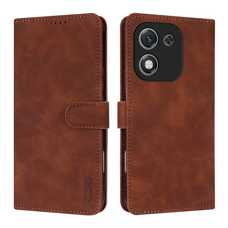 AZNS For Honor X70i Case PU Leather Wallet Phone Cover - Brown