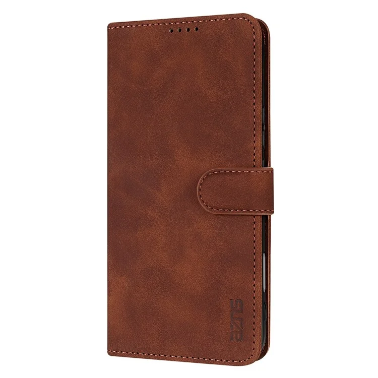 AZNS For Honor X70i Case PU Leather Wallet Phone Cover - Brown