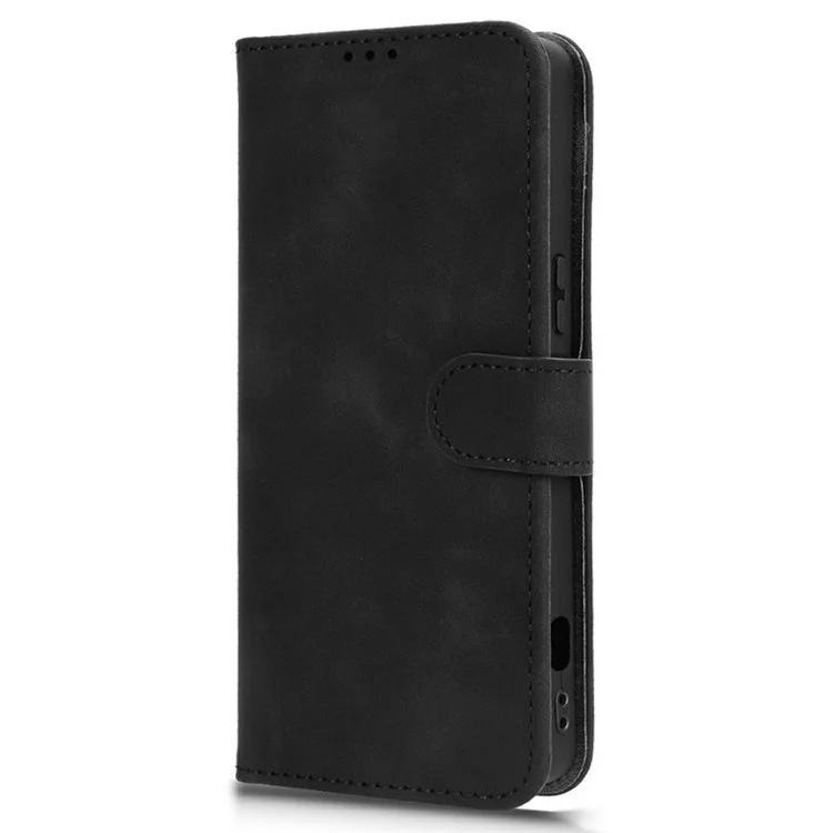 Capa de Couro para Sony Xperia 1 VII Estilo Pele Antiderrapante Carteira Capa de Telefone Flip - Preto