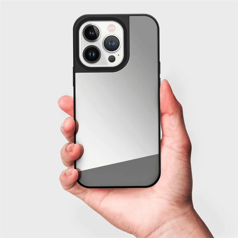 Achat en gros pour étui iPhone 13 Pro Max Surface Miroir 3.0mm Acrylique + Coque de téléphone TPU