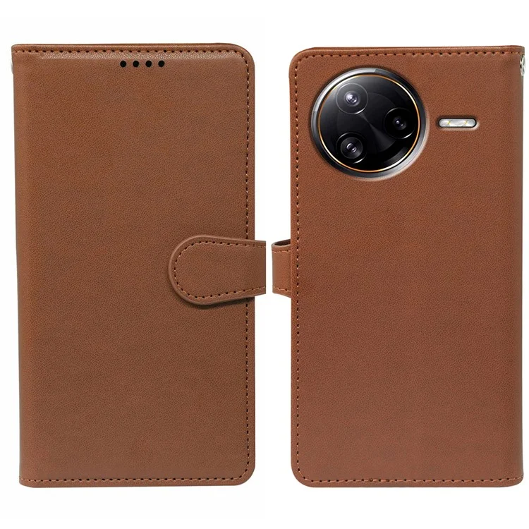 For Xiaomi Poco F7 Ultra 5G / Redmi K80 Pro 5G Case with 9 Card Slots PU Leather Stand Phone Cover - Brown