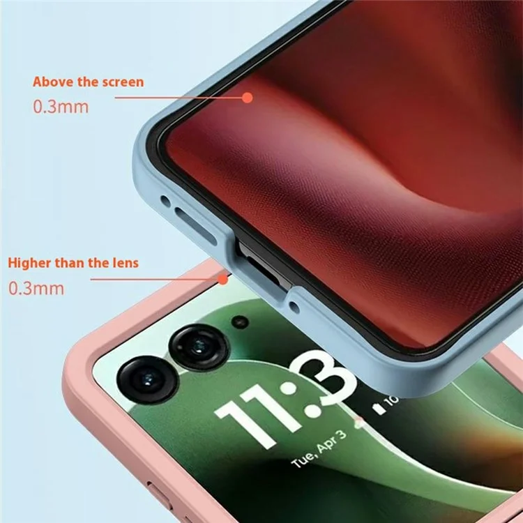Cover per Motorola Razr 60 Ultra con Texture Soft-Touch, Cover Rigida Pieghevole - Verde Scuro