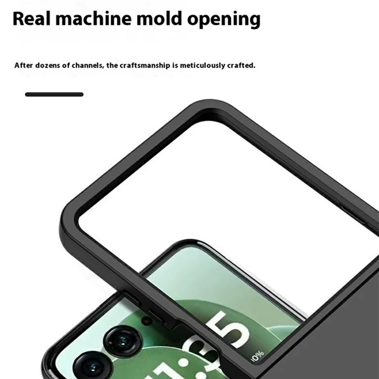 Cover per Motorola Razr 60 Ultra con Texture Soft-Touch, Custodia Rigida Pieghevole - Nero