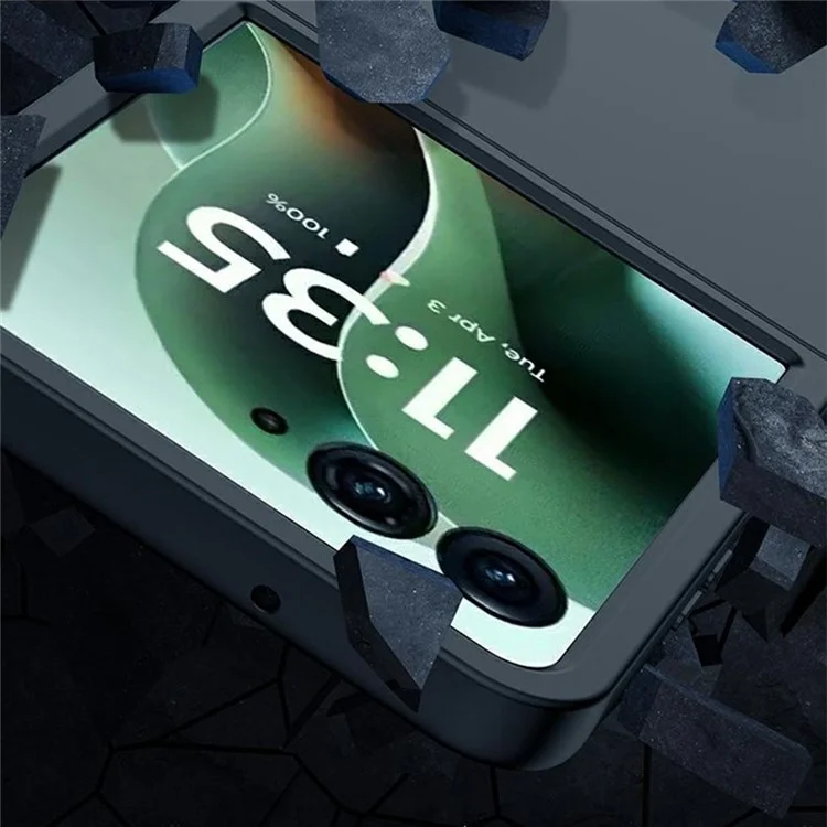 Cover per Motorola Razr 60 Ultra con Texture Soft-Touch, Custodia Rigida Pieghevole - Nero