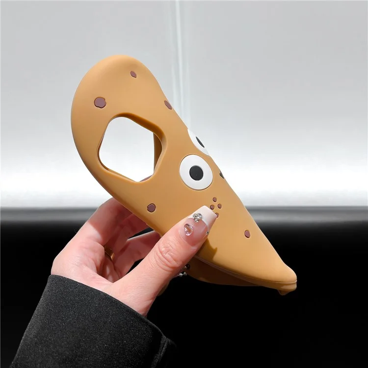 For iPhone 15 Silicone Case Cute 3D Potato Design Shockproof Phone Back Cover
