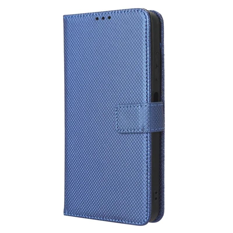 For T-Mobile REVVL 6 Pro 5G 5G / Telekom T Phone Pro 5G / T-Mobile T Phone Pro 5G Diamond Texture PU Leather Shockproof Case Flip Stand Phone Wallet Cover - Blue