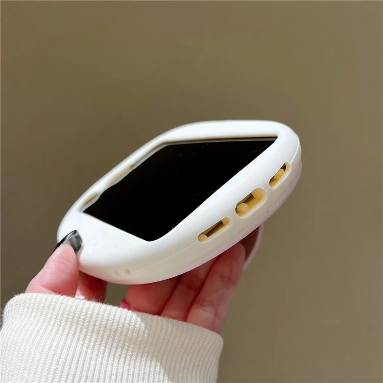 For iPhone 15 Silicone Case Cute Pig Slipper Design Shockproof Phone Back Cover