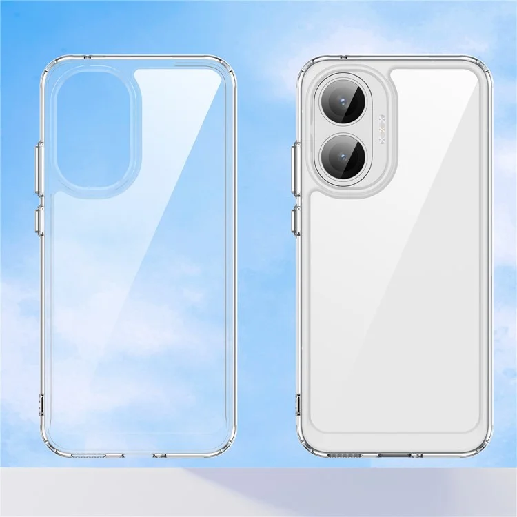 Для Xiaomi Redmi Turbo 4 Pro 5G Чехол ТПУ + Акриловый Защитный Прозрачный Чехол для Телефона - Прозрачный