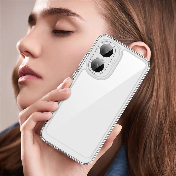 Для Xiaomi Redmi Turbo 4 Pro 5G Чехол ТПУ + Акриловый Защитный Прозрачный Чехол для Телефона - Прозрачный