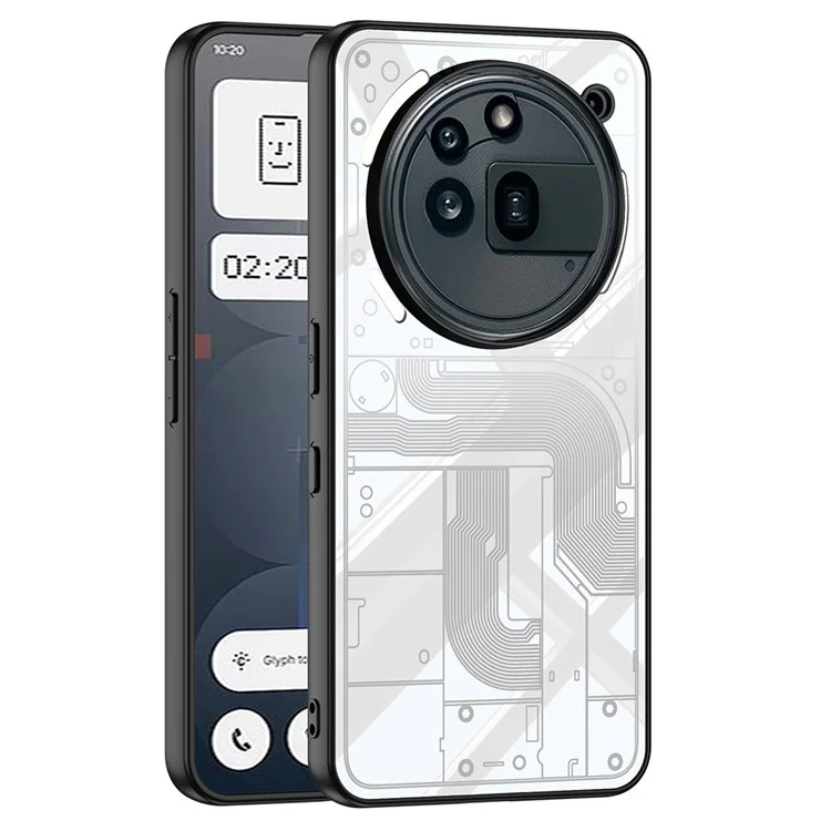 GKK For Nothing Phone (3a) Pro Case Creative Pattern PC + TPU Skin Touch AG Phone Back Cover - White
