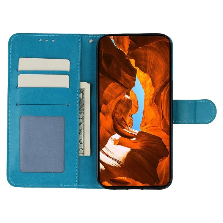 Чехол For Nothing CMF Phone 2 Pro из искусственной кожи с откидной крышкой и ремешком - Синий