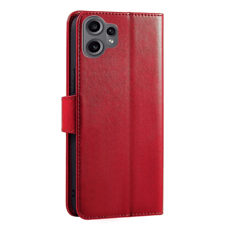 Per Nulla CMF Phone 2 Pro Custodia Stand Porta Carte Portafoglio Custodia in Pelle per Telefono - Rosso