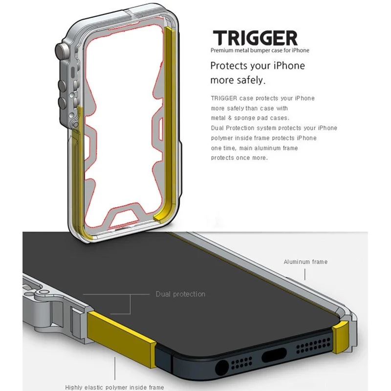 For Samsung Galaxy A56 5G Bumper Case Aluminium Alloy Metal Phone Shell Cover with Strap - Silver