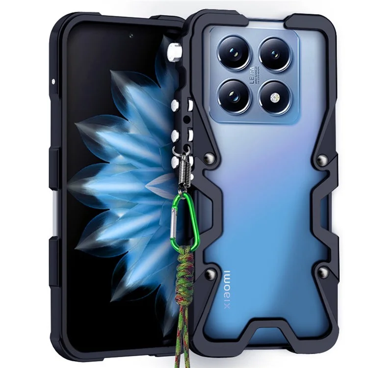 Funda Parachoques para Xiaomi 14T de Aleación de Aluminio - Carcasa Metálica para Teléfono - Negro