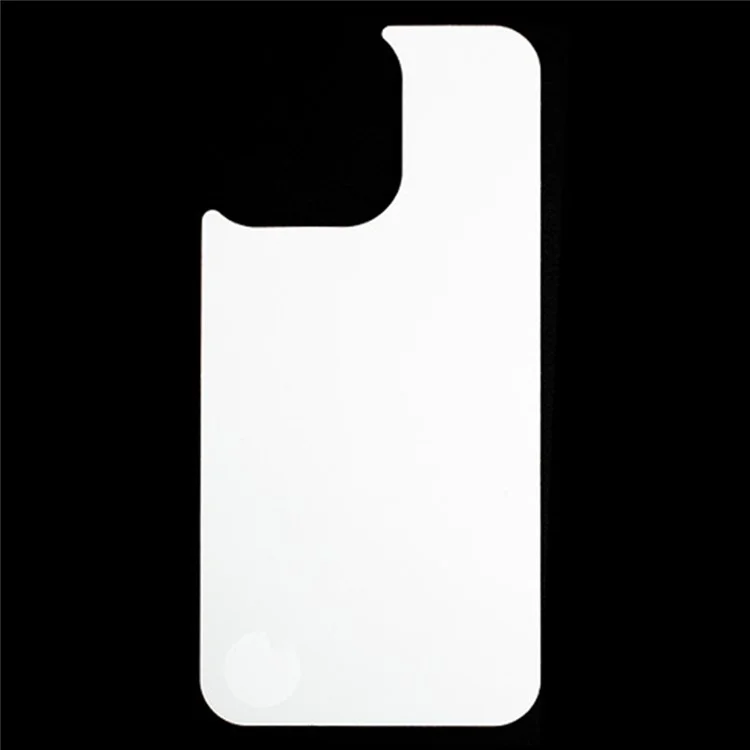 Capa para iPhone 13 com Película Macia para Transferência de Calor DIY em Branco, Acessório de Capa de Celular PET + PC