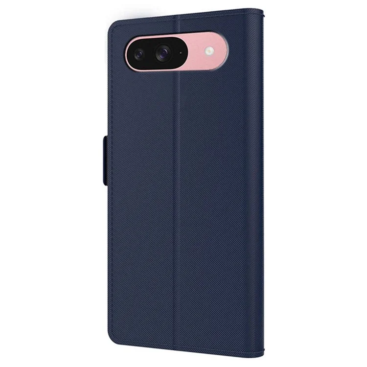 Für Google Pixel 10 Pro / Pixel 10 Hülle Ständer PU-Leder Handyhülle Kartenhalter Spiegel - Blau