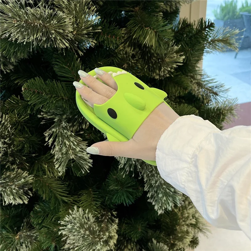 For iPhone 15 Silicone Case Cute Shark Slipper Design Shockproof Phone Back Cover