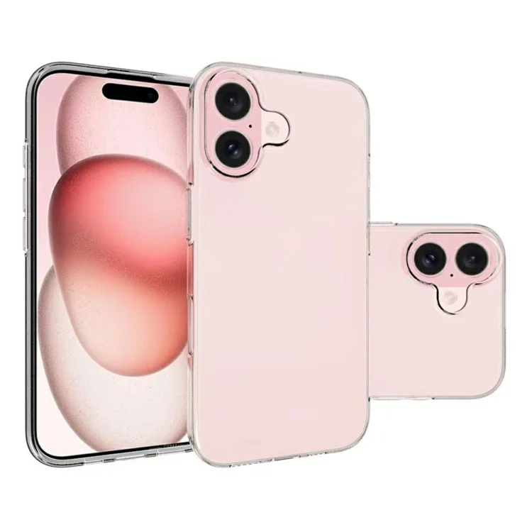 Чехол для iPhone 17 с защитой от отпечатков пальцев, прозрачный TPU чехол