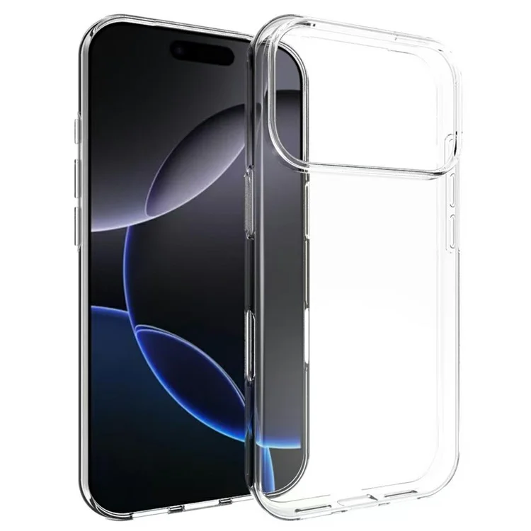 Чехол для iPhone 17 Pro с защитой от отпечатков пальцев, прозрачный TPU-чехол
