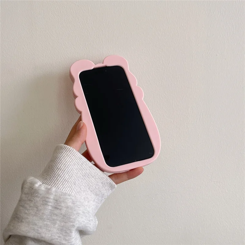 For iPhone 16 Pro Max Silicone Case Cute Snot Pig Design Shockproof Phone Back Cover