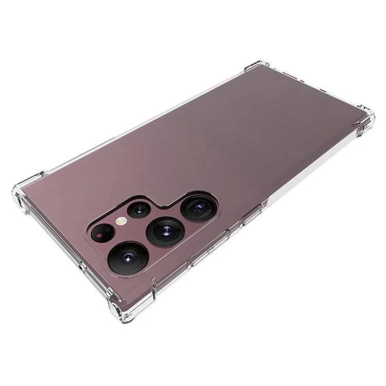 Для Samsung Galaxy S23 Ultra Shock Absorbing Soft TPU Phone Case Non-slip Anti-scratch Mobile Phone Back Cover