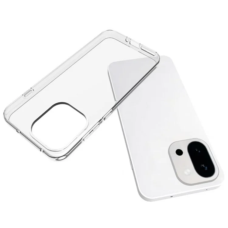 For OnePlus 13T 5G Case Anti-Fingerprint Crystal Clear TPU Phone Cover