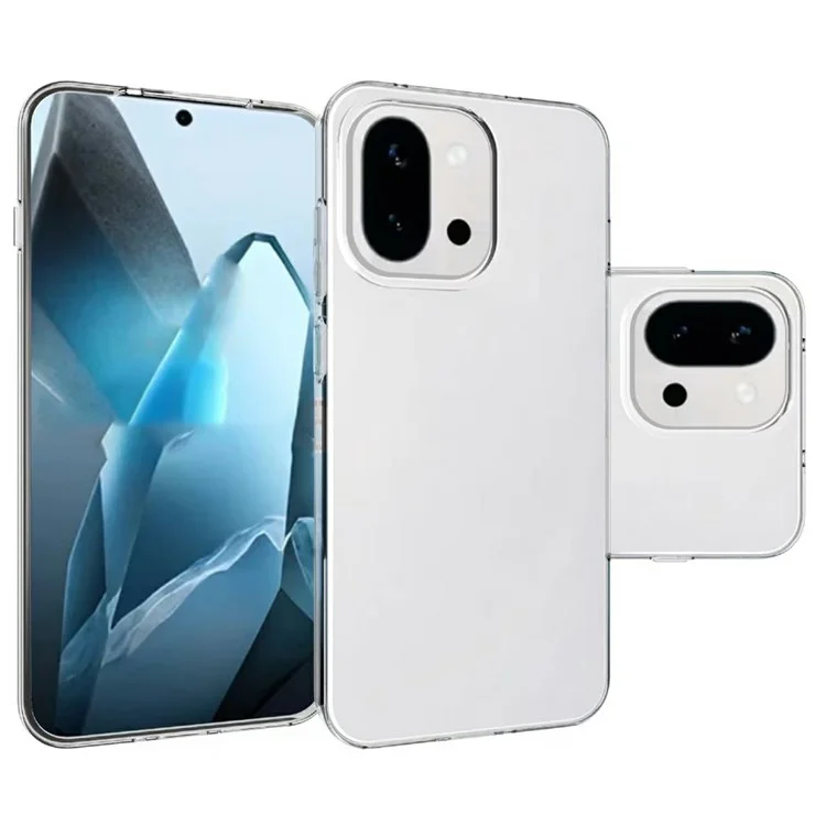 For OnePlus 13T 5G Case Anti-Fingerprint Crystal Clear TPU Phone Cover