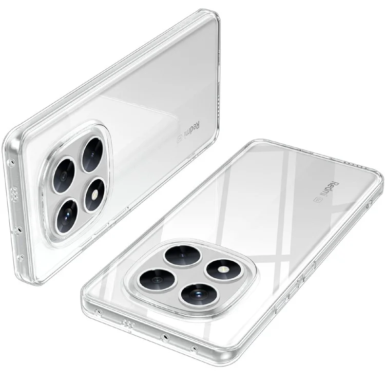For Xiaomi Redmi Note 14 Pro 5G  /  Poco X7 5G Case Anti-Fingerprint Crystal Clear TPU Phone Cover