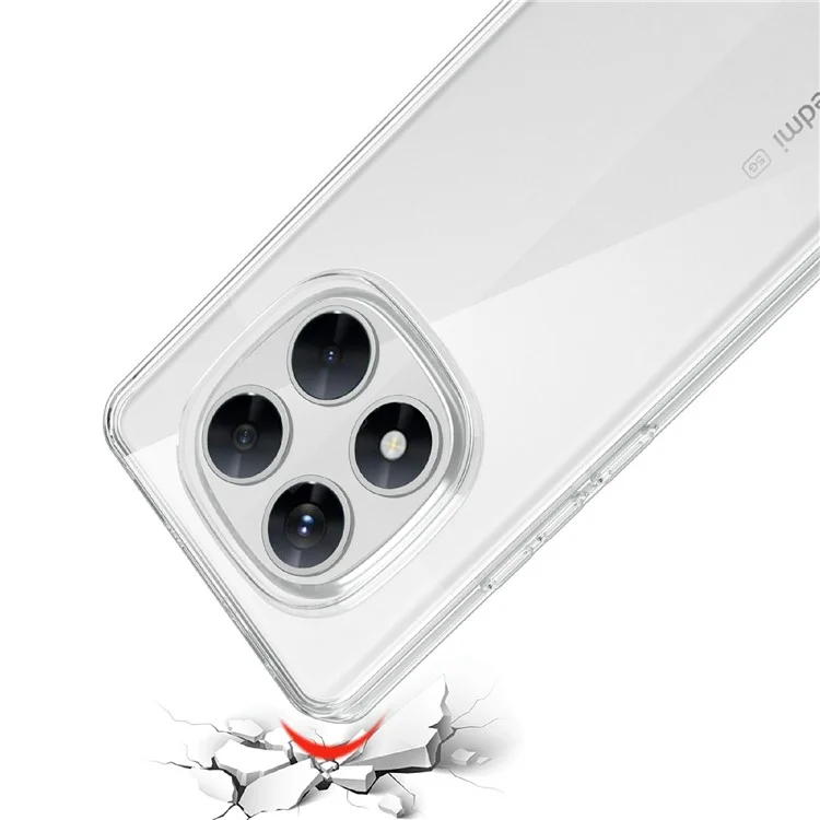 For Xiaomi Redmi Note 14 Pro 5G  /  Poco X7 5G Case Anti-Fingerprint Crystal Clear TPU Phone Cover
