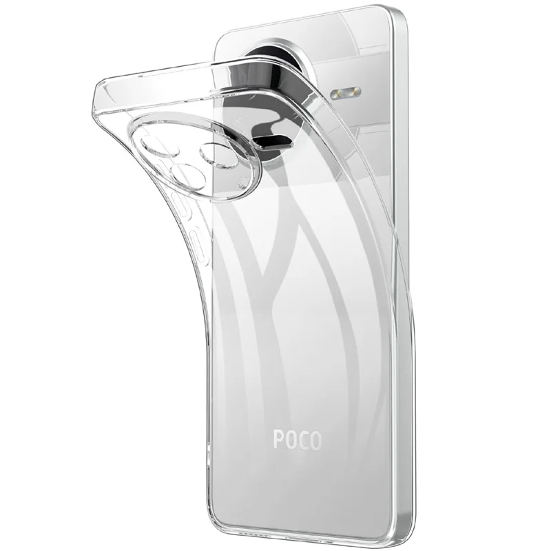 For Xiaomi Poco F7 Pro 5G  /  Redmi K80 5G Case Anti-Fingerprint Crystal Clear TPU Phone Cover