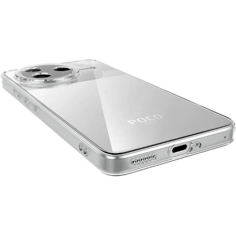 For Xiaomi Poco F7 Pro 5G  /  Redmi K80 5G Case Anti-Fingerprint Crystal Clear TPU Phone Cover