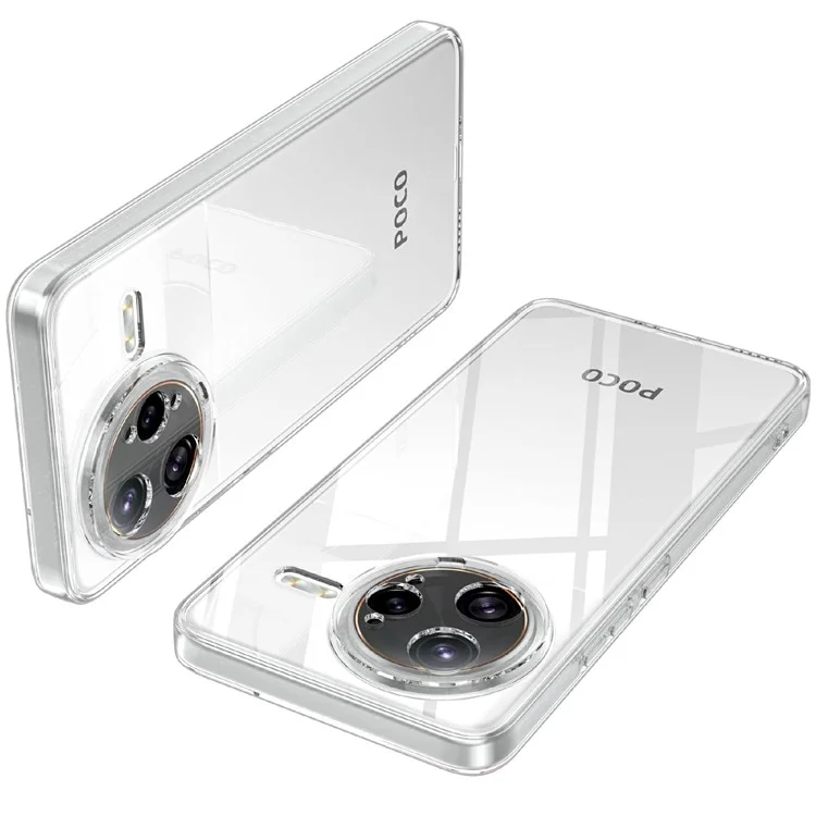 For Xiaomi Poco F7 Ultra 5G  /  Redmi K80 Pro 5G Case Anti-Fingerprint Crystal Clear TPU Phone Cover
