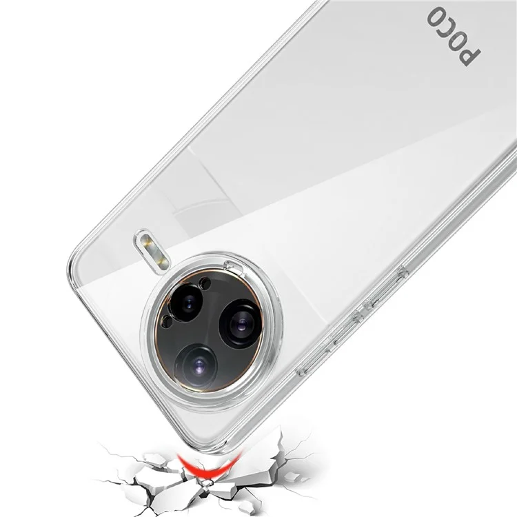 For Xiaomi Poco F7 Ultra 5G  /  Redmi K80 Pro 5G Case Anti-Fingerprint Crystal Clear TPU Phone Cover