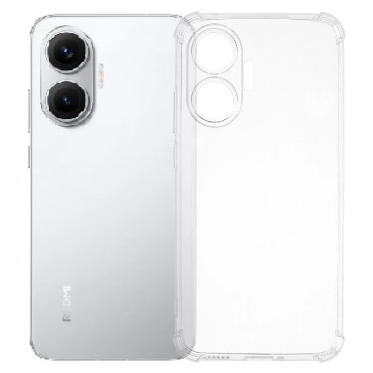 For Xiaomi Poco F7 5G  /  Redmi Turbo 4 Pro 5G Phone Case Reinforced Four Corner Anti-Drop Clear TPU Cover