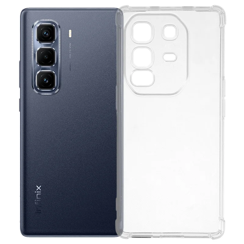 Per Infinix Note 50 Pro+ 5G Custodia per telefono Rinforzo degli angoli antiurto Copertura in TPU trasparente
