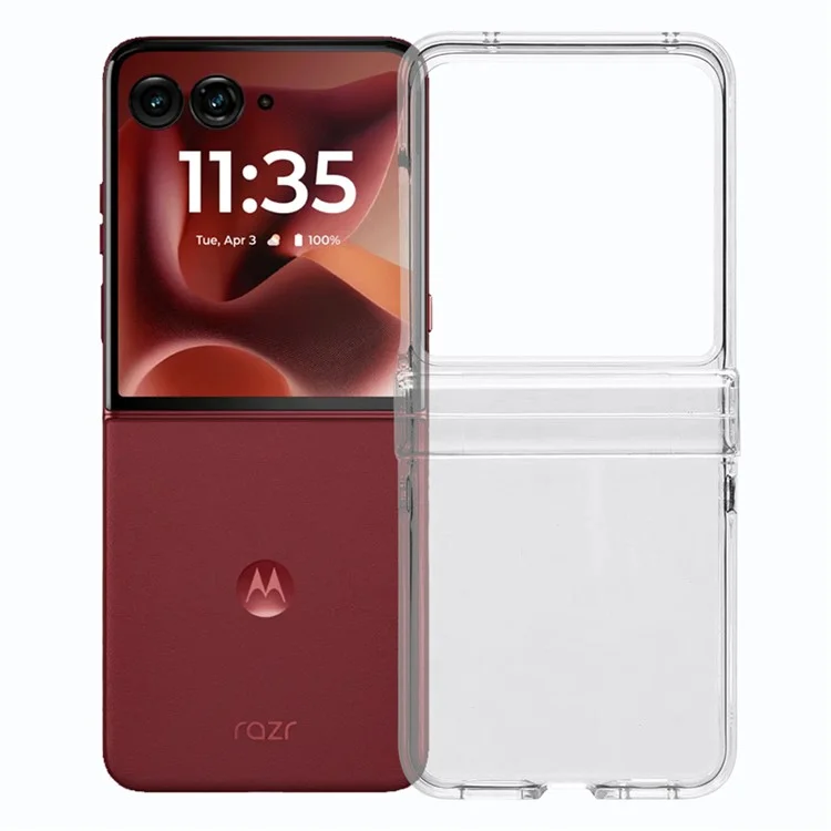 Чехол для Motorola Razr 60 противоударный Crystal Clear PC с трехслойной конструкцией
