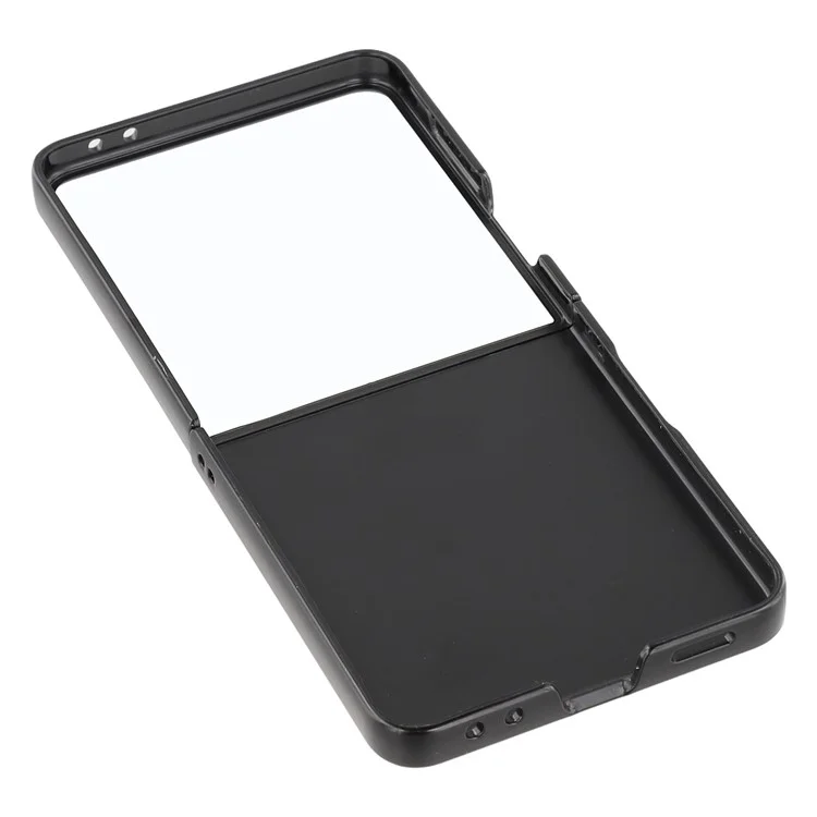 Für Samsung Galaxy Z Flip7 5G Hülle Slim Hart PC Stoßfeste Handyrückseite Schutzhülle - Schwarz