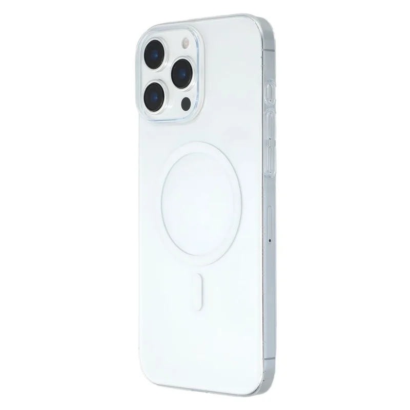 JAUCASE For iPhone 14 Pro Max Magnetic Case Hard PC Clear Back Phone Cover - Transparent