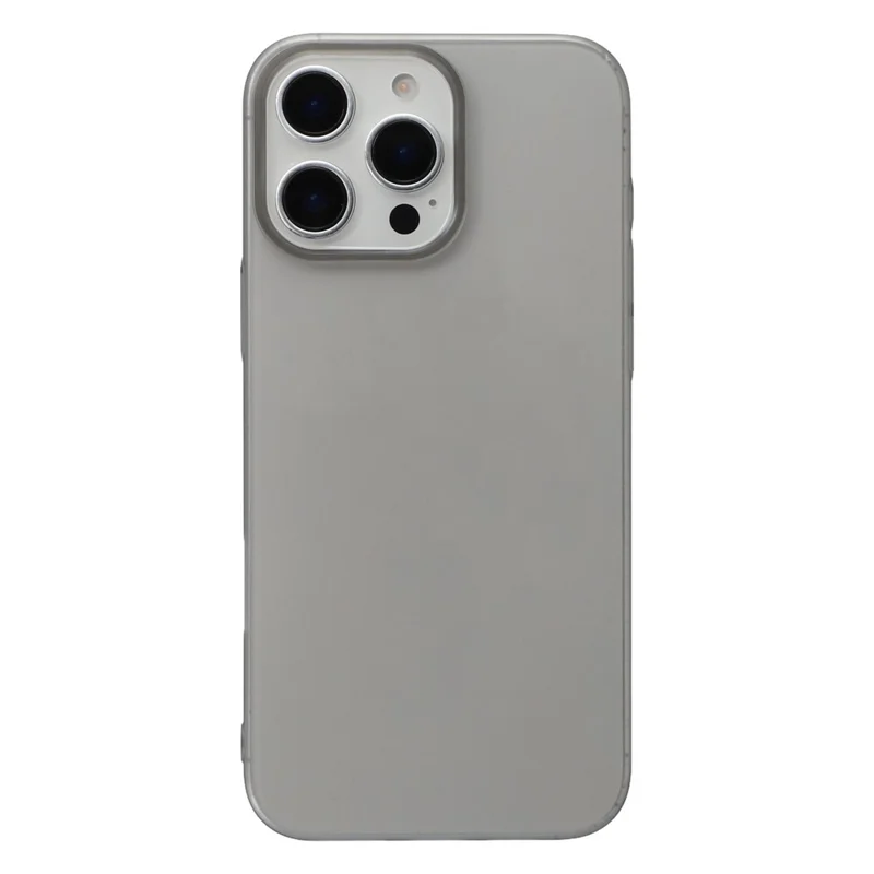 JAUCASE For iPhone 14 Pro Max Case Matte Clear Hard PC Phone Back Cover - Transparent Black